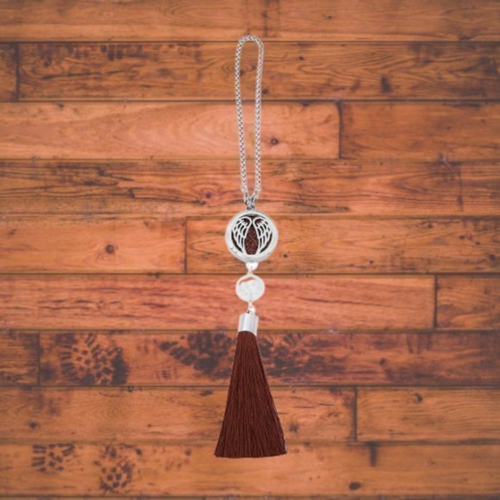 One Stainless Steel Car Essential Oil Brown Angel Wings